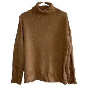 Brave Soul turtle neck long sleeve oversized tan / brown sweater M fall / winter